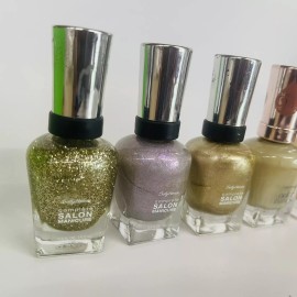 Sally Hansen Lot of 5 Assorted Sally Hansen Complete Salon Manicure Nail Polish SHINY
