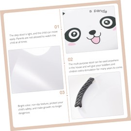 CIYODO Cartoon Plastic Stool Baby Sink Potty with Steps Toilet Stools Potty Training Step Stool Plastic Chairs Stool for Kids Small Step Children's Stool Toddler White Household, 20x20x12cm