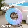 HappyHome Float Ring for Kids, Adults, Glitter, Cute, Starry Sky,