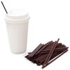 100 Pcs Individually Packaged Black Plastic Extra Long Flexible Disposable
