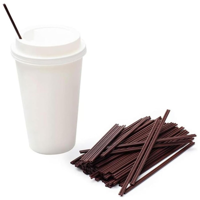 100 Pcs Individually Packaged Black Plastic Extra Long Flexible Disposable