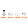 PATIKIL M8x15mm Round Head Hollow Screw Bolts, Set of 40,