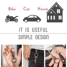 Lont Key Ring, Carabiner, Men's, Women's, Key Chain, Removable, One Touch Hook, Simple, Brand, 21gold