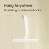 dancemoon JustHang Shower Squeegee for Glass Doors, All-One-Piece Silicone with