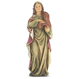 4" Statue with Prayer Card St. Cecilia