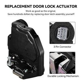 SYERAL Door Latch Lock Actuator Driver Side Rear Left 69060-33120 Replacement for Toyota 4Runner Camry Corolla Highlander Prius RAV4 Lexus ES300h ES350 GX460 GS200t