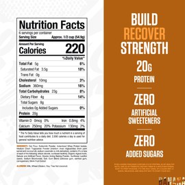 RYSE Loaded Protein Pancake & Waffle Mix - Banana - Naturally Sweetened Breakfast with 21g Protein, 3g MCTs and 2g Fiber - No Added Sugar - High Protein Snack for Clean Energy - 6 Servings
