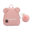 1 Plush Backpack and 1 Fur Ball Keychain, Cute Bear