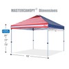 MASTERCANOPY Durable Pop-up Canopy Tent with Roller Bag (10x10, American