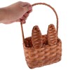 ABOOFAN Easter Basket with Handle Bunny Easter Woven Basket Picnic