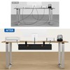 Zilink No Dril Standing Desk Cable Management 30" Under Desk