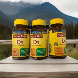 Nature Made Vitamin D3 1,000 Iu (25 mcg) 600 Total Tablets (3 Bottles)