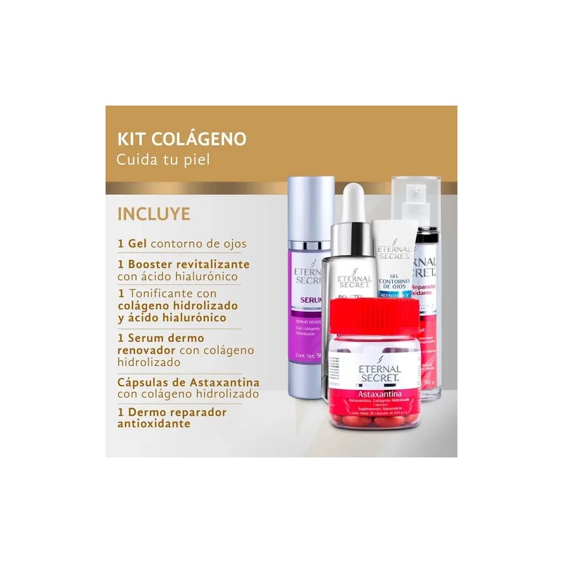 Eternal Secret |kit Colágeno 5 Productos De Skincare