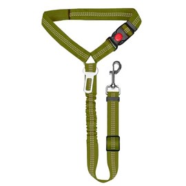 Removable Dog Seat Belt Harness for Car, 3 in 1 Pet Dog Car Seatbelt Leash, Retractable Restraint Secures to Vehicle Headrest & Adjustable Reflective Dog Seatbelt Tether