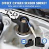 7PCS O2 Oxygen Sensor Socket, Automotive 3/8" & 1/2" Drive