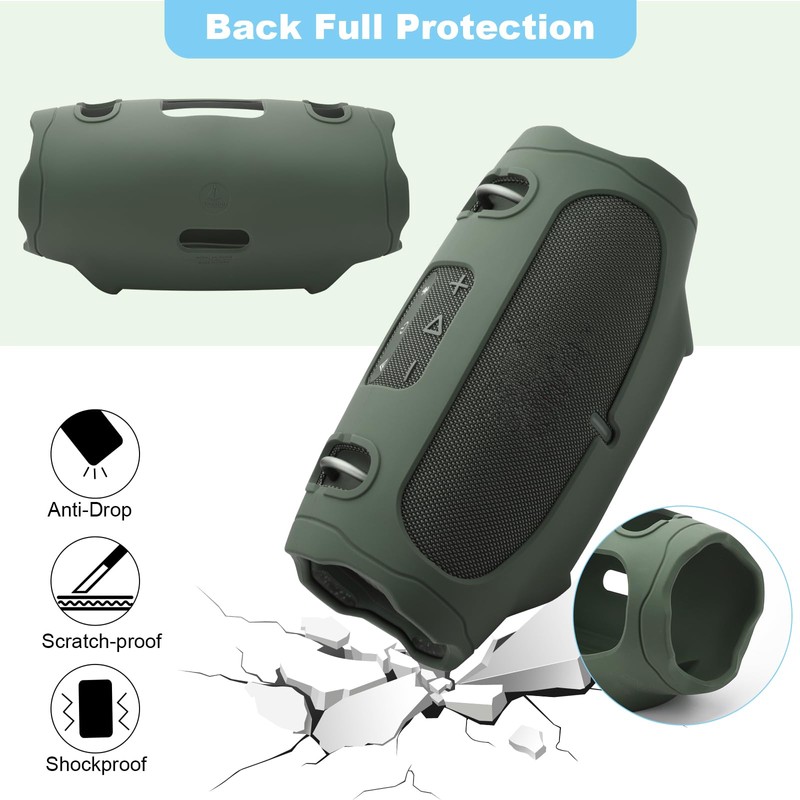 TXEsign Silicone Case Cover Compatible with JBL Xtreme 4 -