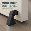 Mega Handles Curved Floor Door Stopper, Quickly Installed Wall Protector,