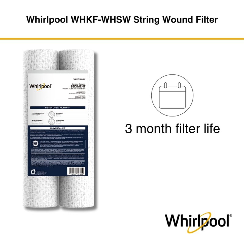 Whirlpool 35-Micron 10" x 2.5" String Wound Whole House Water