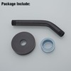 Shower Arm with Flange Oil Rubbed Bronze 6 Inches Wall