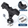 360° Adjustable Kayak Fishing Rod Holder with Flat, Rail, Round