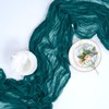 pepmily 8 Pack Teal Cheesecloth Table Runner 10ft Boho Gauze