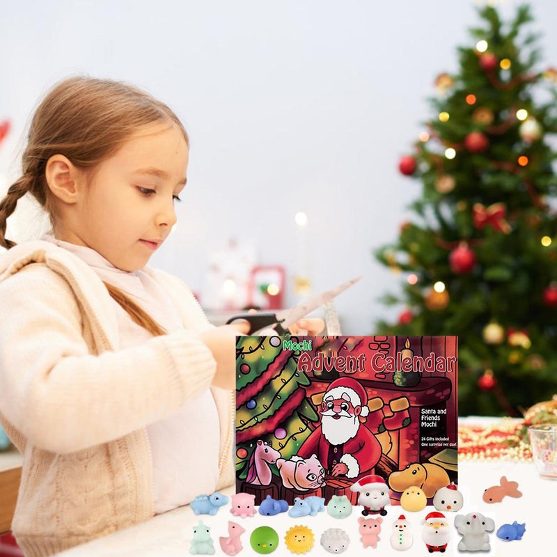 2021 Christmas 24 Days Countdown Calendar Blind Box Relieve Stress