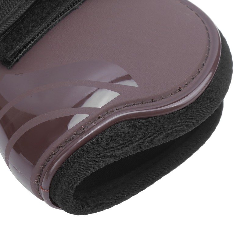 1Set Horse Tendon Boots PU Elastic Thickened Adjustable Horse Leg