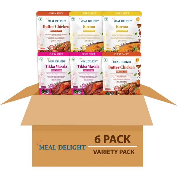 Meal Delight Tikka Masala, Korma & Butter Chicken Gluten, Free