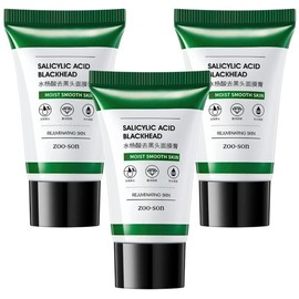 3 Piezas - Mascarilla Carbon Activado Puntos Negros Skin Care Exfoliante Mascarila Negra Nariz Rostro Cuidado de la Piel Suaviza y Refina la Piel Elimina Impuresas