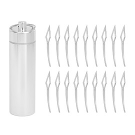 18pcs Rhombic Dreadlocks Interlocking Tool Alloy Dreadlocks Tightening Tool Accessories for Sisterlocks