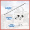 ACROPIX 2pcs 210mm Length 8mm Hole Diamete Adjustable Steering Tie