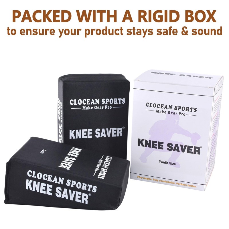 Soft Cushioned Catcher Knee Support, Multi Sided Design Catcher Knee