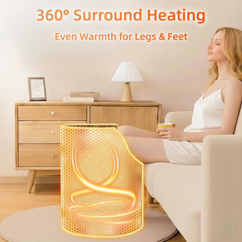 Under Desk Heater, 150W Quiet Foot Warmers for Feet with
