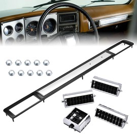 YZQPNB A/C Dash Vent & Molding Kit Compatible with 1973-1980 Chevy and GMC Truck Center Dash AC Air Vent Replaces # 3979751 14014536