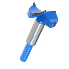 TOP-VIGOR 40mm Forstner Drill Bit, Tungsten Carbide Wood Auger Drill Bit Hole Saw Opener for Woodworking Hinge Hole Drilling Boring Bit Cutter Blue