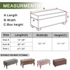 FUANGUI Ottoman Cover Slipcovers Rectangular Printed Folding Stretch Storage Bench