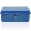 Gadpiparty Lockable Iron Tool Box Iron Sheet Carrying Case Household