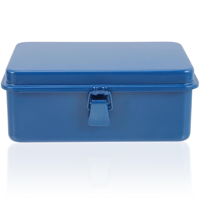 Gadpiparty Lockable Iron Tool Box Iron Sheet Carrying Case Household