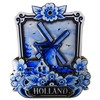 Souvenir Magnet Windmill Holland Delft Blue 9 x 8 cm
