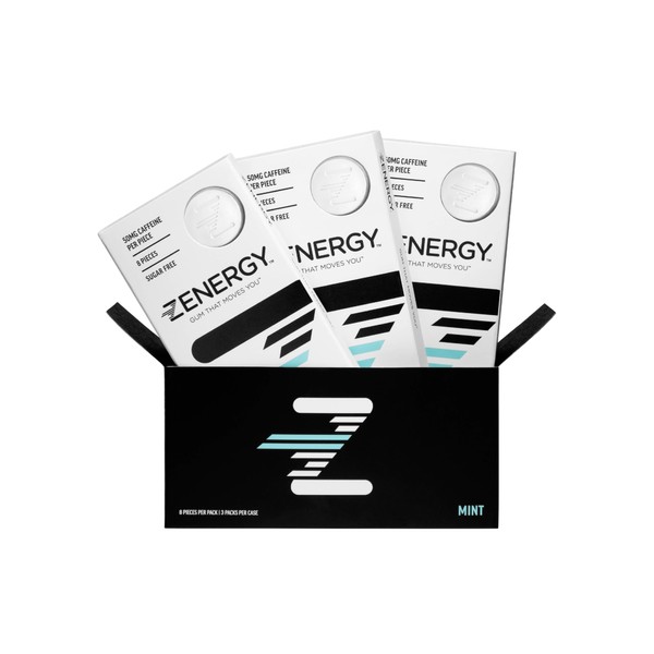 ZENERGY Energy Gum - Mint Flavor | 50mg Caffeine +