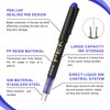 EYEYE Fountain Pens for Writing, 8 Pack Blue Fine Point