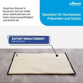 Mobile Water Protection Hose Flood Protection 120 x 50 cm Two-chamber System | Protection Against Flooding | Immediately Ready For Use | Water Barrier | Crisis Prevention