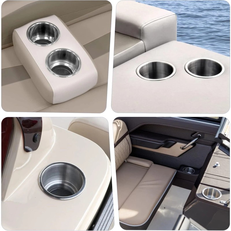 Amarine Made 8 Pack Of Stainless Steel Cup Drink Holder