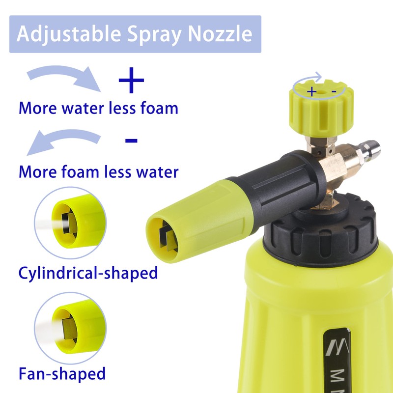 M MINGLE Foam Cannon for Pressure Washer, Car Foam Sprayer
