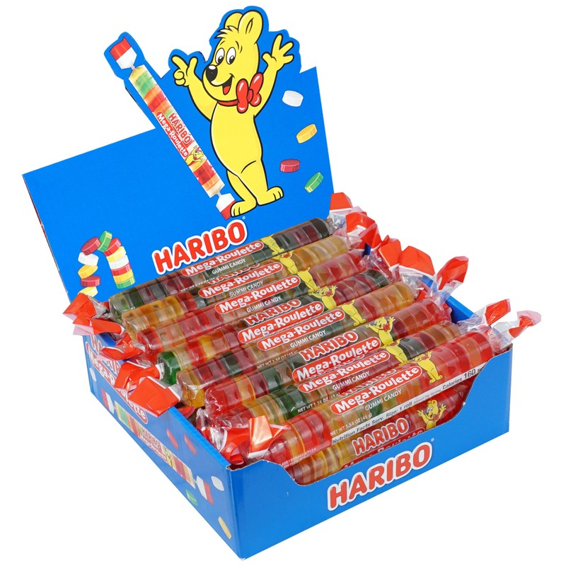 Mega-Roulette Gummi Candy, 1.58 oz Box (Pack of 24)
