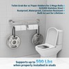24 Inch Grab Bar w/Double Toilet Paper Roll Holder Brushed