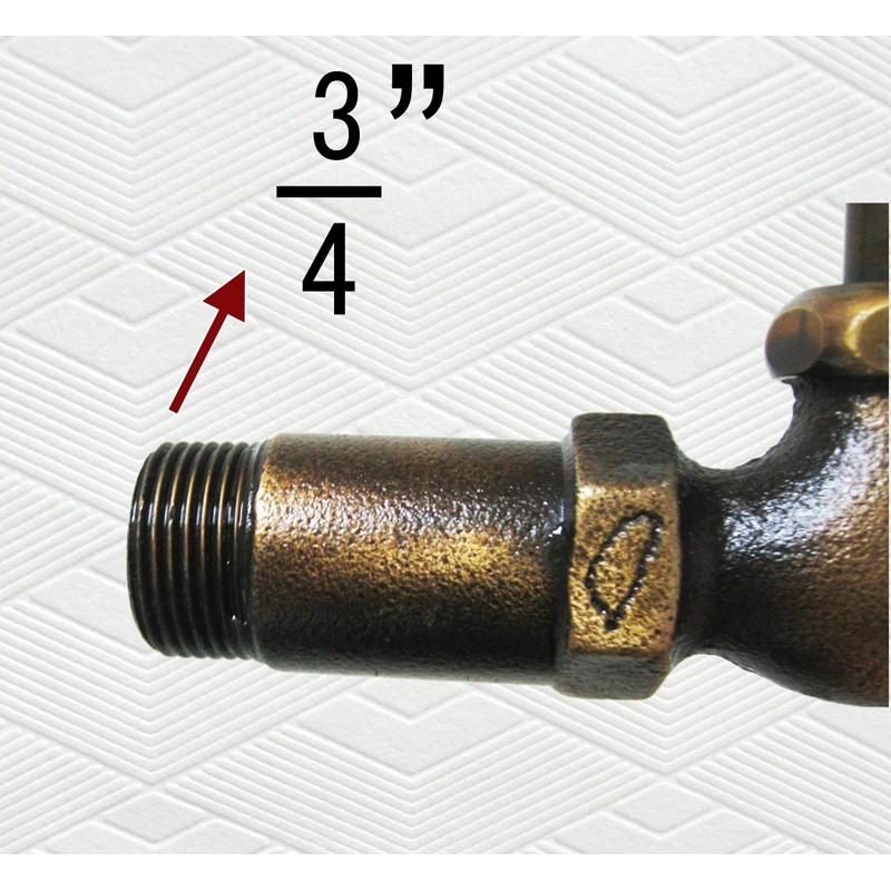 Brass Rabbit Garden Outdoor Faucet - 3/4" Inches Pipe Thread