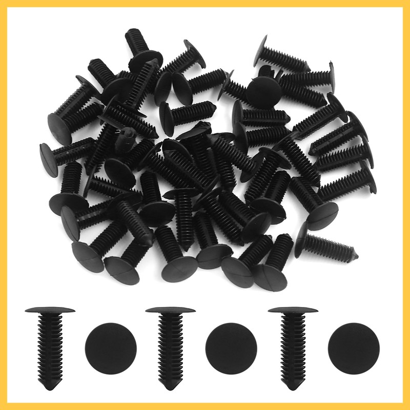 REPAIROCK 50pcs 8.5mm Hole Screw Fastener Rivet Retainers Hood Push