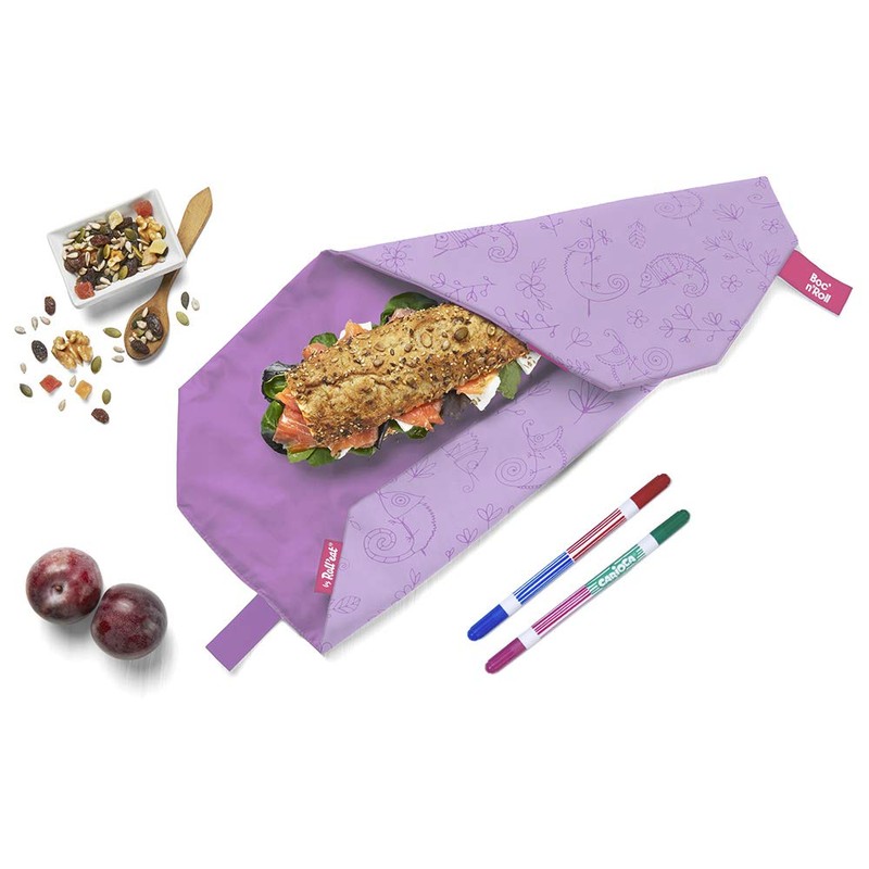 Roll'eat ® Reusable Sandwich Bag with Washable Markers to create