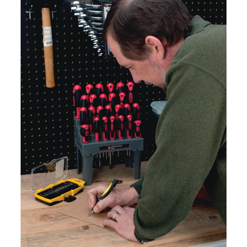 Performance Tool W9170 Precision Hobby Knife Set - 14 Blades